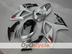 Kit de carénage à injection pour GSX R750 06-07 - Blanc, Argent - Style d'origine #OYO87901312