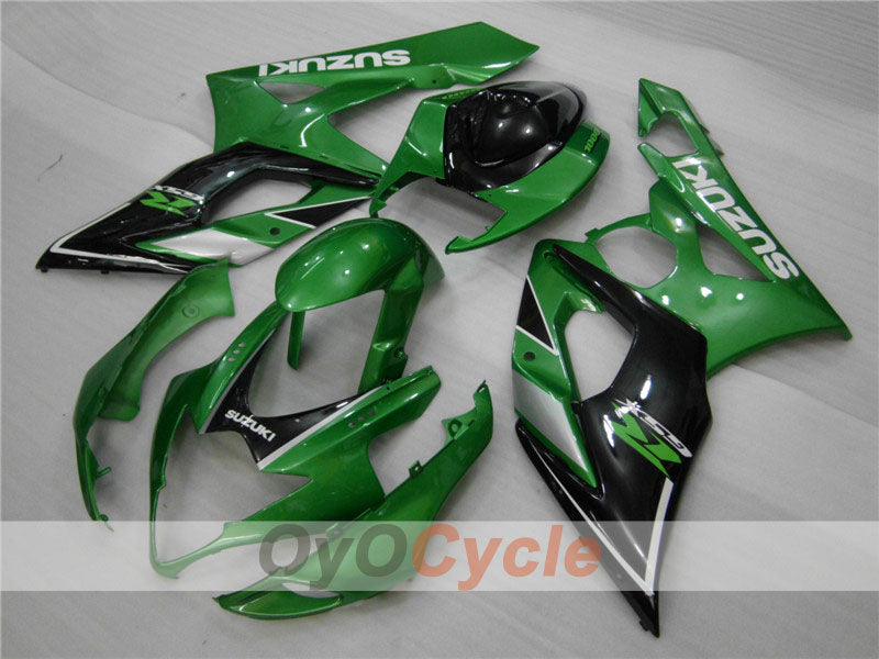 Kit de carénage à injection pour GSX R1000 05-06 - Vert, Noir - Style d’origine #OYO87901983