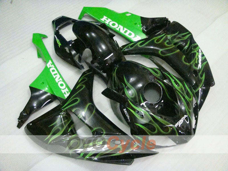 Kit de carénage à injection pour CBR1000RR 06-07 - Vert, Noir - Flamme #OYO87900596