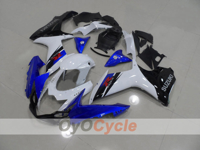 Kit de carénage injecté pour GSX R600 11-26 - Blanc, Noir - Style usine #OYO87903230 Image principale du produit