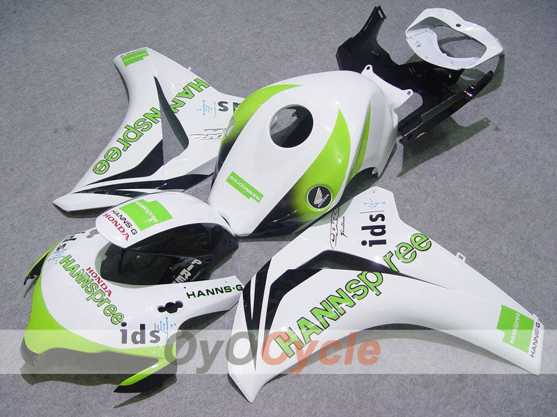 Kit de carénage injecté pour CBR1000RR 08-11 - Blanc, Noir - HANN Spree #OYO87900688