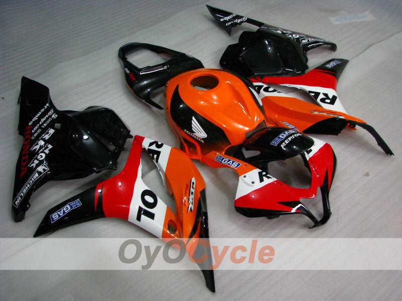 Kit de carénage à injection pour CBR600RR 09-12 - Orange, Noir - Repsol #OYO87900460 Image principale du produit
