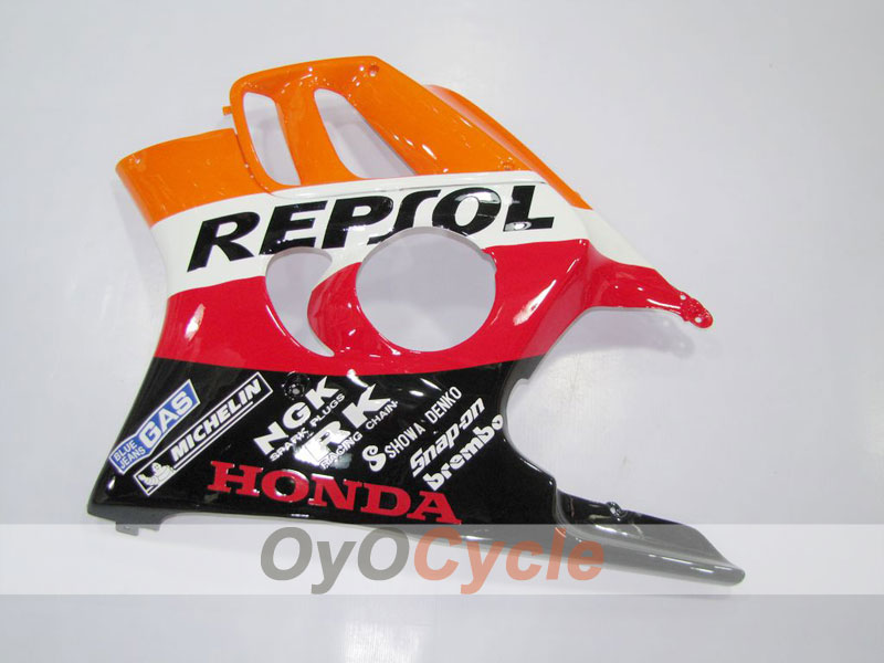 Kit de carénage à injection pour CBR600F3 95-96 - Orange, Noir - MICHELIN, Repsol #OYO87902854