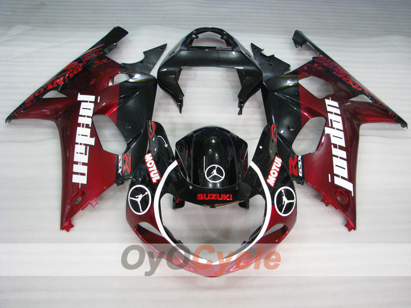 Kit de carénage à injection pour GSX R750 00-03 - Rouge, noir - MOTUL #OYO87905160 Image principale du produit