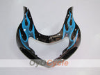 Kit de carénages à injection pour GSX R750 00-03 - Bleu, Noir - Flamme #OYO87901046