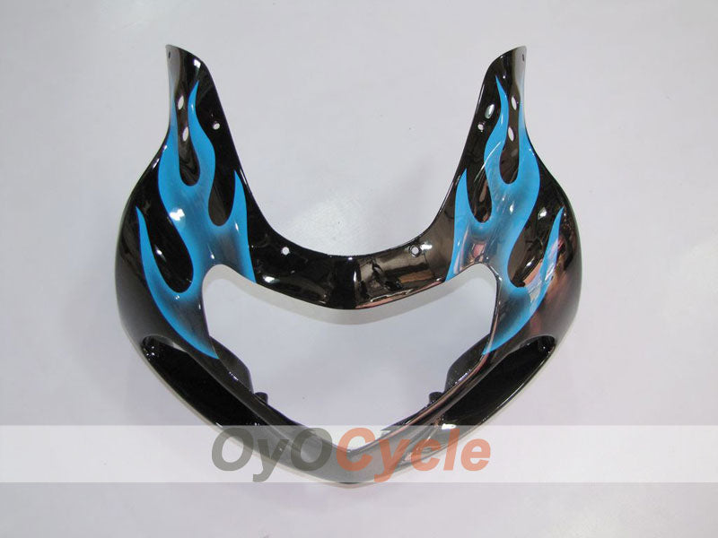 Kit de carénages à injection pour GSX R750 00-03 - Bleu, Noir - Flamme #OYO87901046