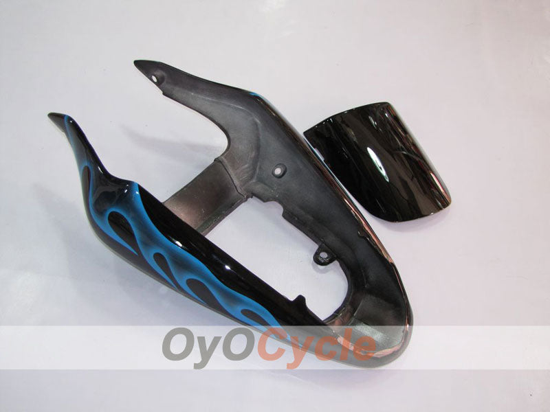 Kit de carénages à injection pour GSX R750 00-03 - Bleu, Noir - Flamme #OYO87901046