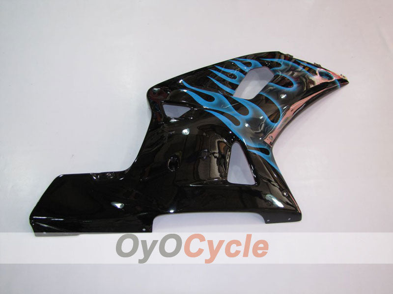 Kit de carénages à injection pour GSX R750 00-03 - Bleu, Noir - Flamme #OYO87901046