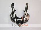 Kit de carénage à injection pour NINJA ZX-10R 04-05 - Noir, Argent - Flamme #OYO87902819