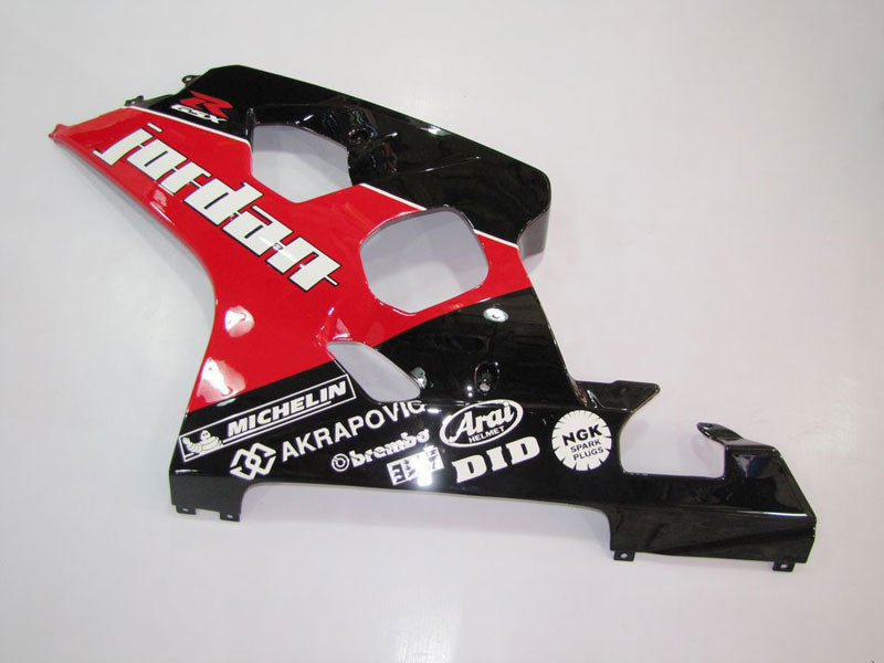 Kit de carénage injecté pour GSX R750 04-05 - Rouge, Noir - Jordan #OYO87901254