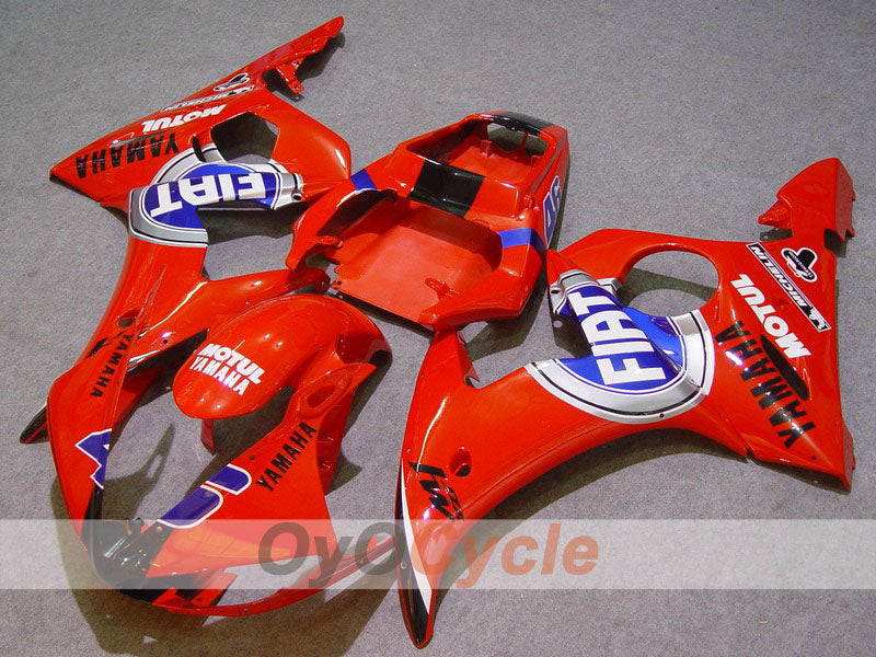 Kit de carénage à injection pour YZF-R6 03-04 - Rouge, Bleu - FIAT, MOTUL #OYO87900904 Image principale du produit