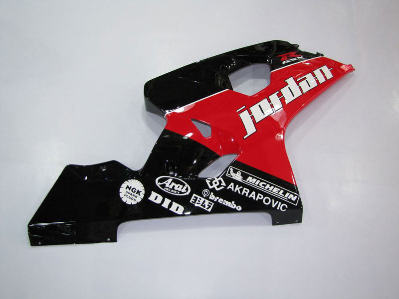 Kit de carénage injecté pour GSX R750 04-05 - Rouge, Noir - Jordan #OYO87901254