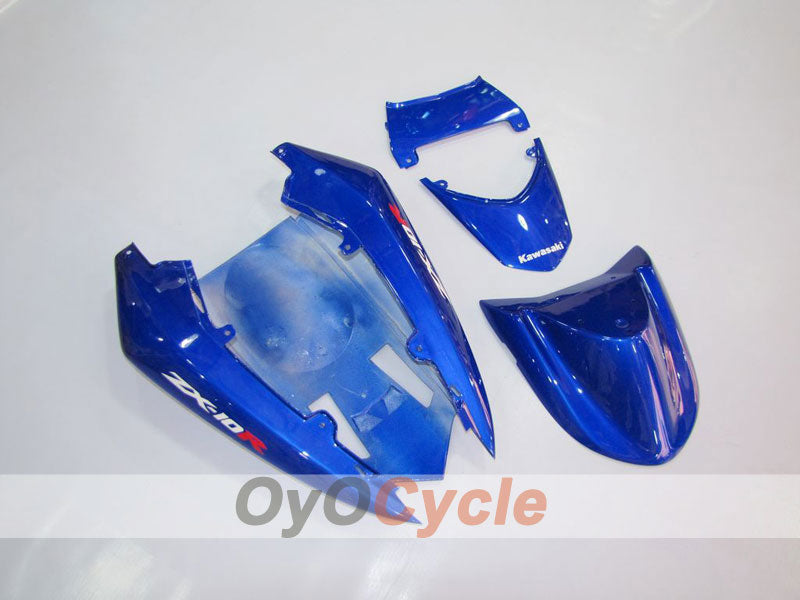 Kit de carénage injecté pour NINJA ZX-10R 04-05 - Bleu, blanc - Flamme #OYO87901535