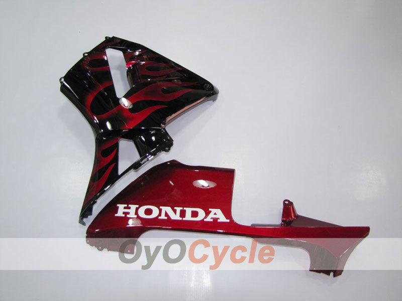 Kit de carénages à injection pour CBR600RR 03-04 - Rouge, noir - Flamme #OYO87902509 Image secondaire du produit