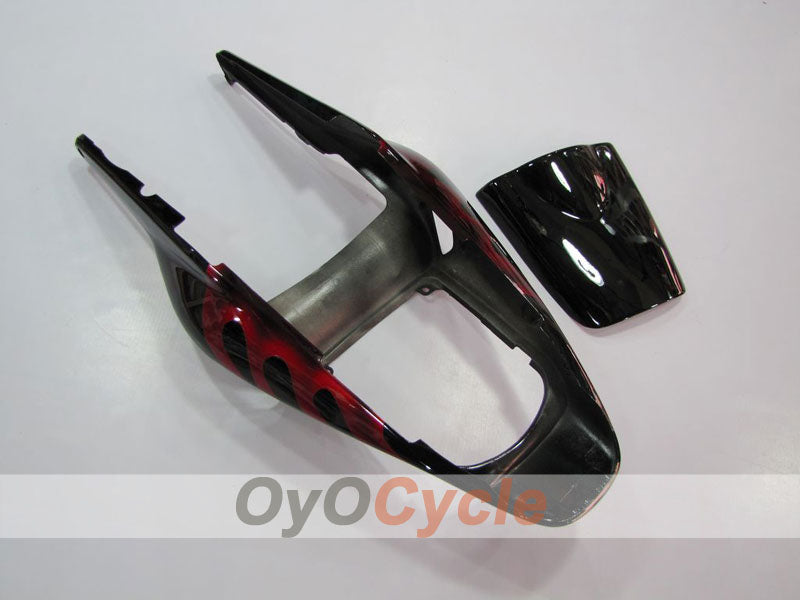 Kit de carénages à injection pour CBR600RR 03-04 - Rouge, noir - Flamme #OYO87902509