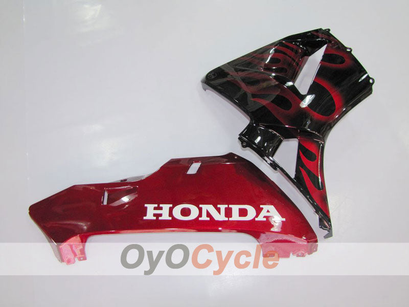 Kit de carénages à injection pour CBR600RR 03-04 - Rouge, noir - Flamme #OYO87902509