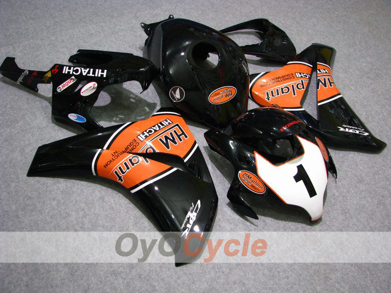 Kit de carénage injecté pour CBR1000RR 08-11 - Orange, Noir - HM Plant #OYO87900690 Image principale du produit