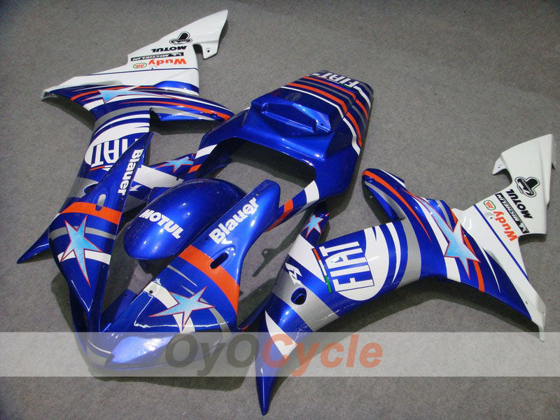 Kit de carénage à injection pour YZF-R1 02-03 - Bleu, blanc - FIAT, MOTUL #OYO87900793