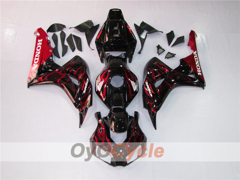 Kit de carénage à injection pour CBR1000RR 06-07 - Rouge, Noir - Flame #OYO87900582 Image principale du produit