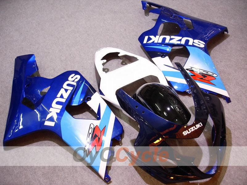 Kit de carénages en injection pour GSX R750 04-05 - Bleu, blanc - Style d’origine #OYO87901193 Image principale du produit