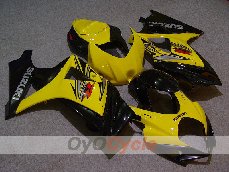Kit de carénage à injection pour GSX R1000 07-08 - Jaune, Noir - Style usine #OYO87902132 Image principale du produit