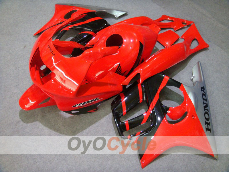 Kit de carénage à injection pour CBR600F3 97-98 - Rouge, noir - Style usine #OYO87900080