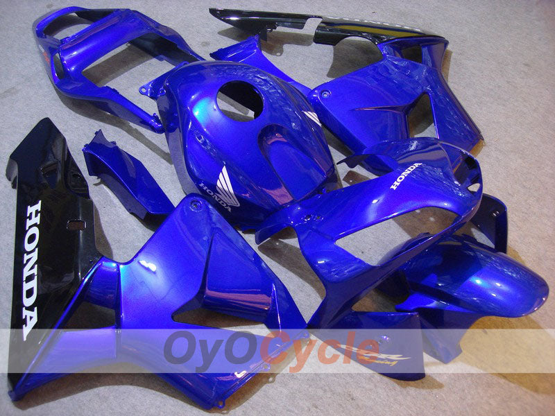 Kit de carénage à injection pour CBR600RR 03-04 - Bleu, Noir - Style d'origine #OYO87902591