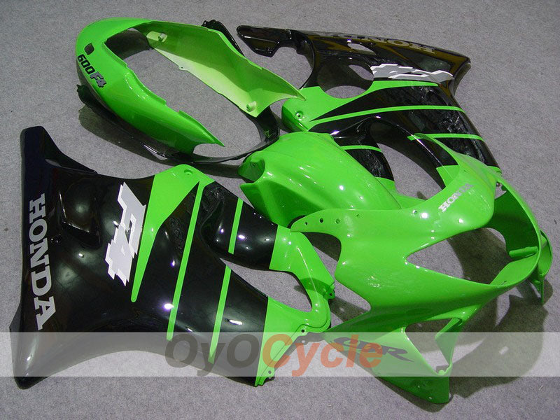 Kit de carénage à injection pour CBR600F4 99-00 - Vert, Noir - Style usine #OYO87900128 Image principale du produit