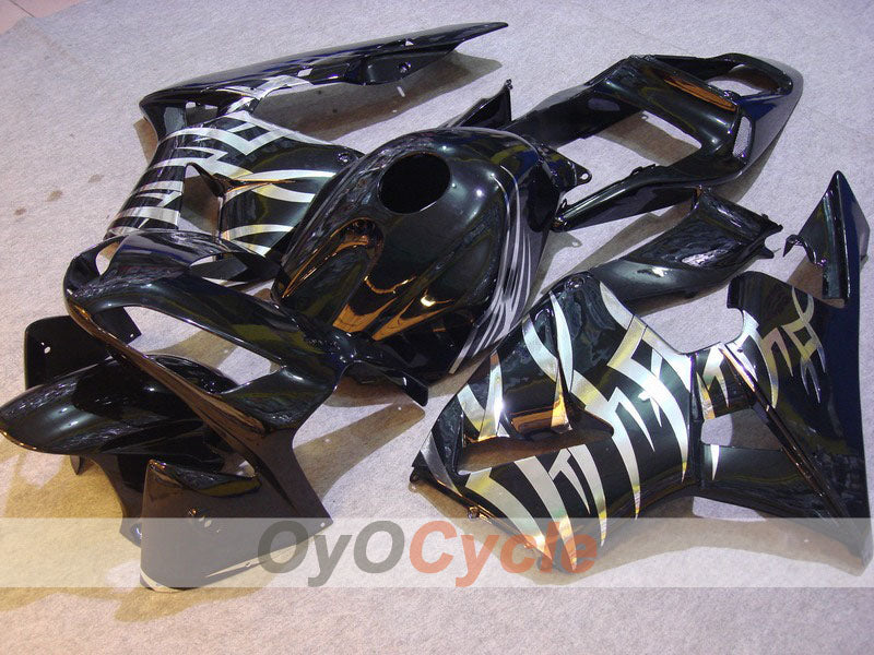 Kit de carénage à injection pour CBR600RR 05-06 - Noir, argent - Style d'origine #OYO87900303