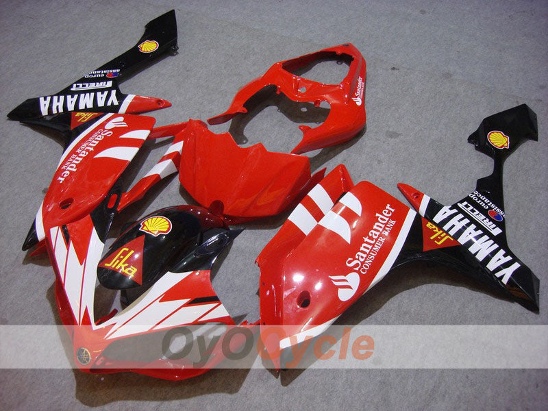 Kit de carénages à injection pour YZF-R1 07-08 - Rouge, noir - Santander #OYO87900882