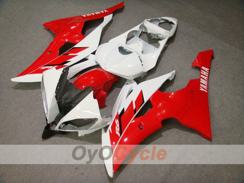 Kit de carénages en injection pour YZF-R6 08-16 - Rouge, noir - Style d’origine #OYO87900978