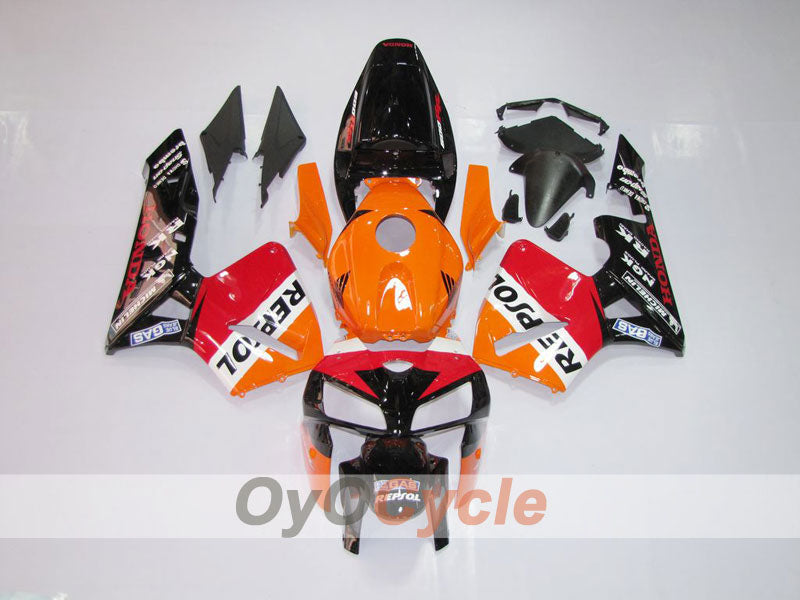 Kit de carénage à injection pour CBR600RR 05-06 - Orange, noir - MICHELIN, RK, Repsol #OYO87900329