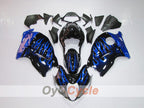 Kit de carénages à injection pour GSXR1300 Hayabusa 99-07 - Bleu, noir - Flamme #OYO87902879