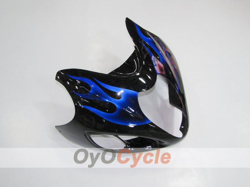 Kit de carénages à injection pour GSXR1300 Hayabusa 99-07 - Bleu, noir - Flamme #OYO87902879