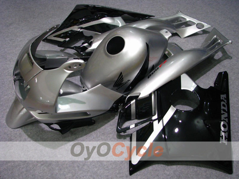 Kit de carénage pour Honda CBR600 F2 91-94 - Noir, argent - Style d'origine #OYO87903100