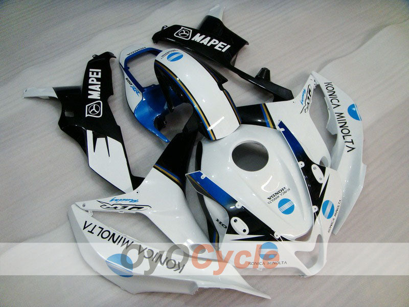 Kit de carénage à injection pour CBR600RR 07-08 - Blanc, Noir - Konica Minolta #OYO87900369