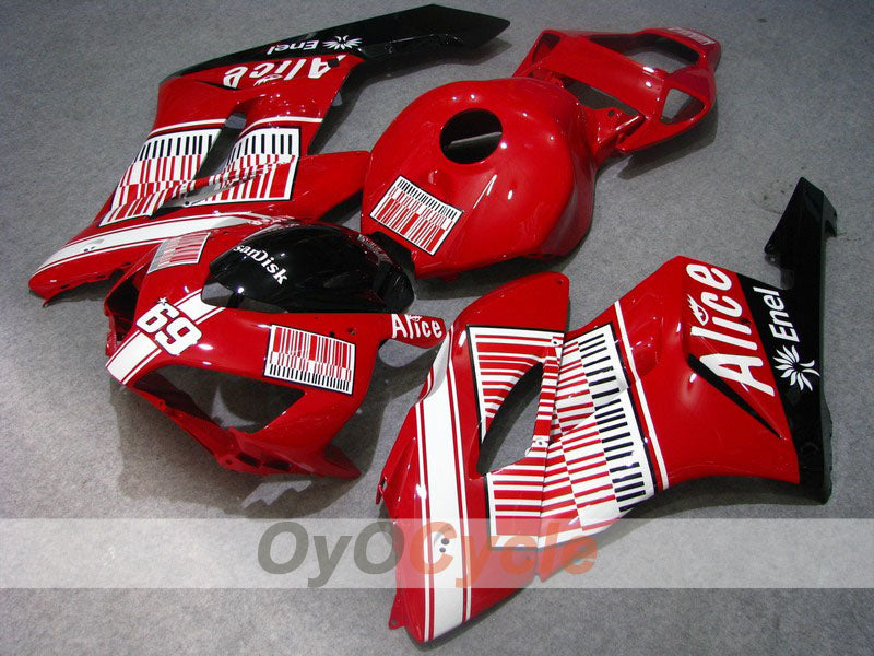 Kit de carénage à injection pour CBR1000RR 04-05 - Rouge, Noir - Alice #OYO87900446