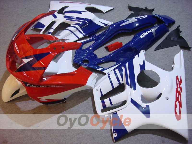Kit de carénages à injection pour CBR600F3 95-96 - Rouge, blanc - Style d'origine #OYO87902772 Image principale du produit