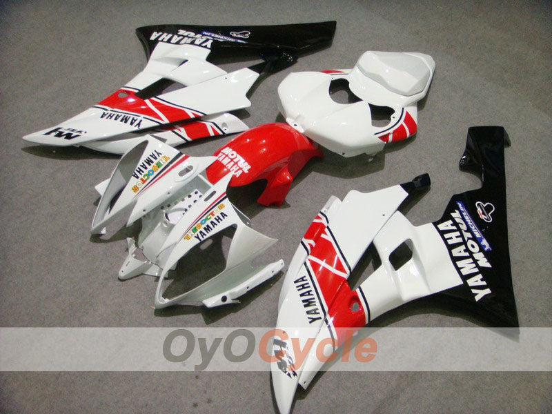 Kit de carénage injecté pour YZF-R6 06-07 - Blanc, noir - MOTUL #OYO87900938