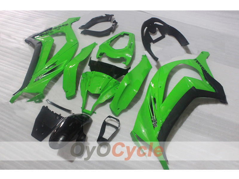 Kit de carénage injecté pour NINJA ZX-10R 11-15 - Vert, noir - Style d'origine #OYO87903126