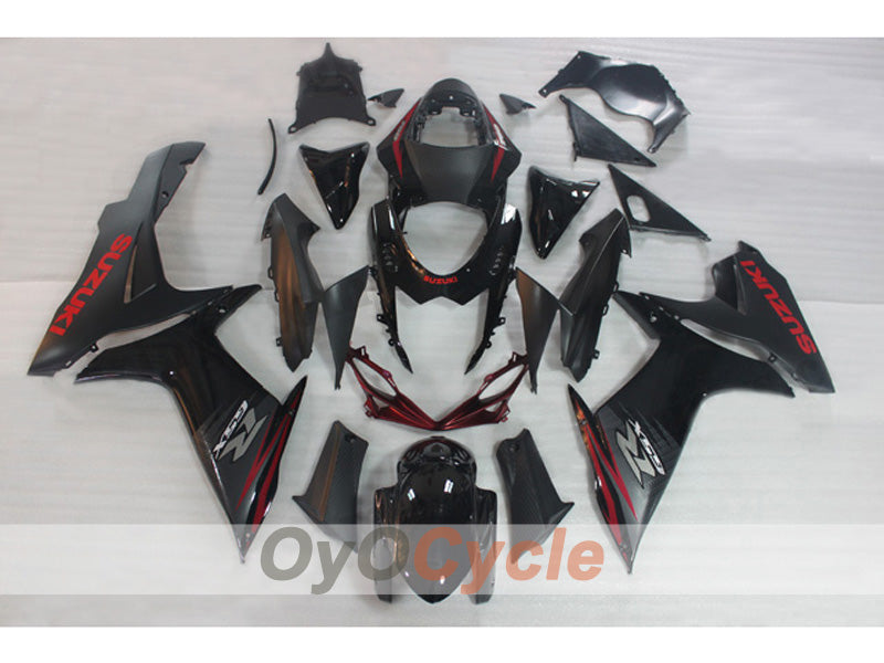 Kit de carénage injecté pour GSX R750 11-26 - Rouge, noir - Style d'origine #OYO87903192 Image principale du produit