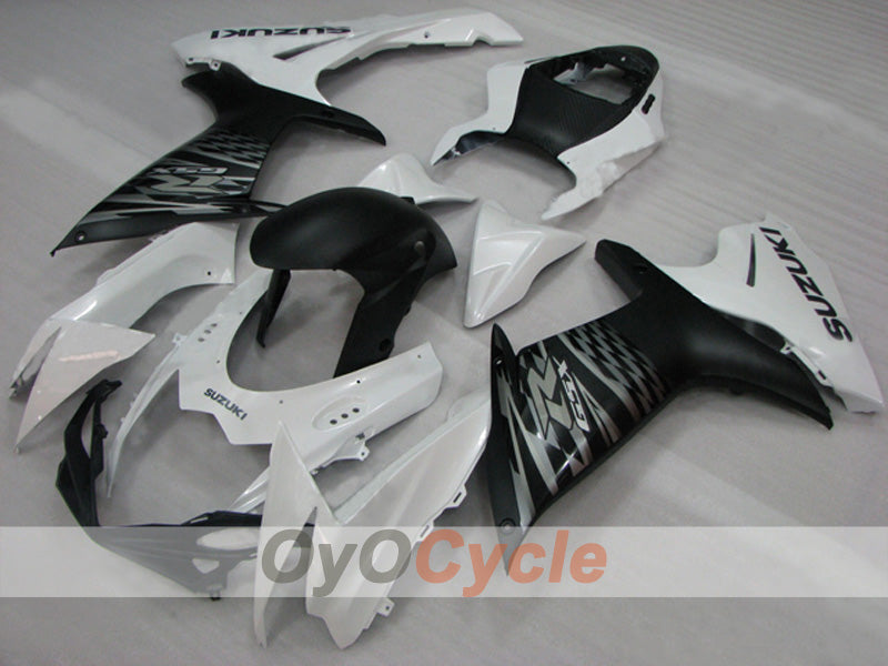 Kit de carénage injecté pour GSX R600 11-26 - Blanc, Noir - Style usine #OYO87903214 Image principale du produit