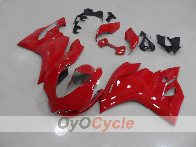 Kit de carénage à injection pour Ducati 1199 11-14 - Rouge, Noir - Style usine #OYO87903385