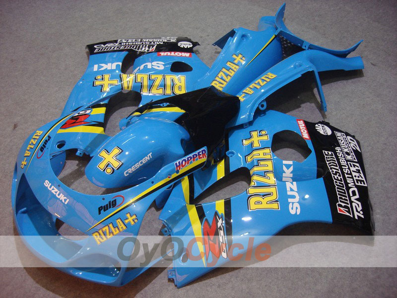 Kit de carénage pour Suzuki GSXR600 97-00 - Bleu, noir - MOTUL, Rizla+ #OYO87902985 Image principale du produit