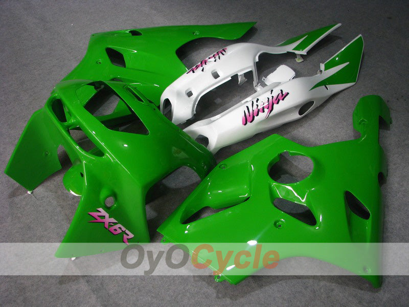 Kit de carénage à injection pour NINJA ZX-6R 94-97 - Vert, blanc - Style d’origine #OYO87902995 Image principale du produit