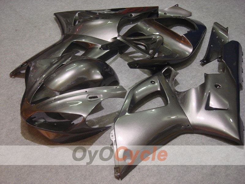 Kit de carénages injectés pour YZF-R1 00-01 - Argenté - Style d'origine #OYO87900777