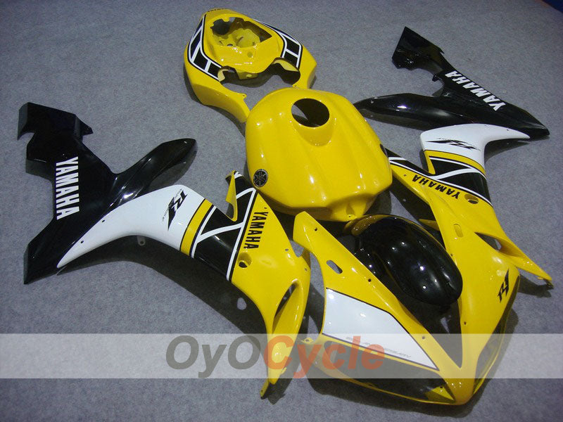 Kit de carénage moulé par injection pour YZF-R1 04-06 - Jaune, Noir - Style usine #OYO87900838