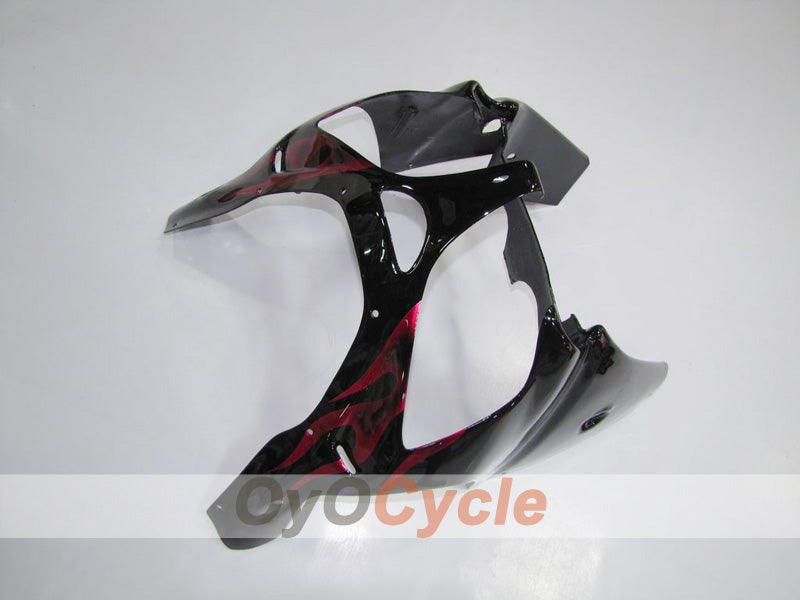 Kit de carénages pour NINJA ZX-9R 00-01 - Rouge, Noir - Flamme #OYO87903025