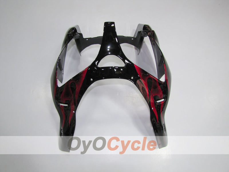 Kit de carénages pour NINJA ZX-9R 00-01 - Rouge, Noir - Flamme #OYO87903025