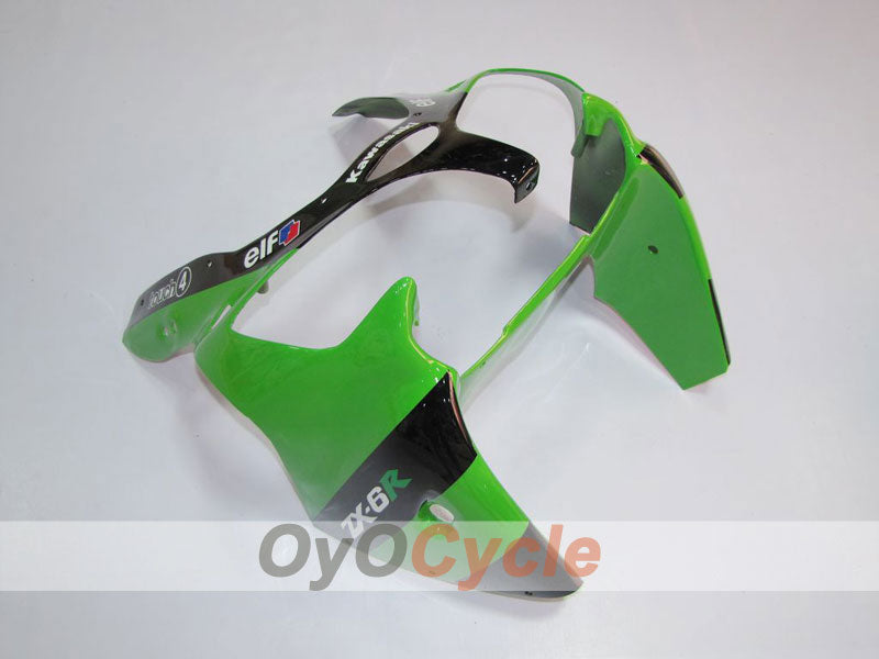 Kit de carénage injecté pour NINJA ZX-6R 00-02 - Vert, noir - Monster #OYO87901717